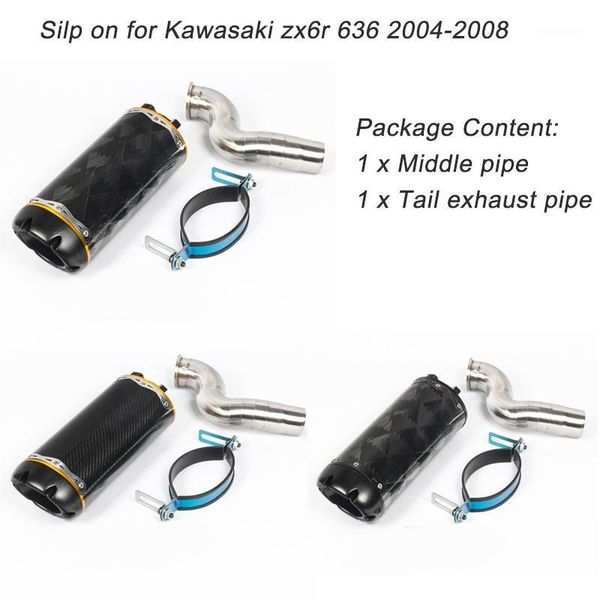 silp on for zx-6r zx636 2004-2008 motorcycle middle connecting pipe system + tail carbon fiber exhaust muffler pipe1
silp on for zx-6r zx636 2004-2008 motorcycle middle connecting pipe system + tail carbon fiber exhaust muffler pipe1