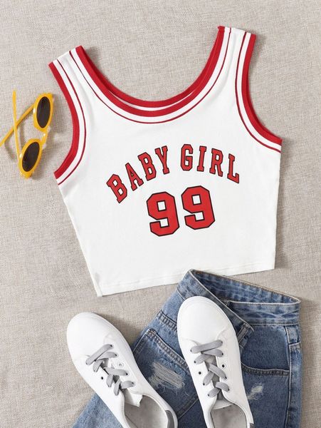 contrast binding letter graphic tank n3gy#, White
contrast binding letter graphic tank n3gy#, White