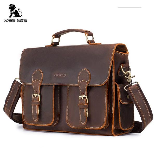 laoshizi luosen men briefcase handbags business bag crazy horse genuine leather portfolio men briefcase male lapbag office
laoshizi luosen men briefcase handbags business bag crazy horse genuine leather portfolio men briefcase male lapbag office