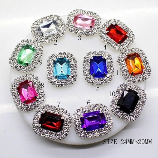 zmasey new 5pcs/lot 24*29mm mix color deluxe double row rhinestone & acrylic rhinestone cluster,rhinestone buckle wmtxjc bdesybag, Black
zmasey new 5pcs/lot 24*29mm mix color deluxe double row rhinestone & acrylic rhinestone cluster,rhinestone buckle wmtxjc bdesybag, Black