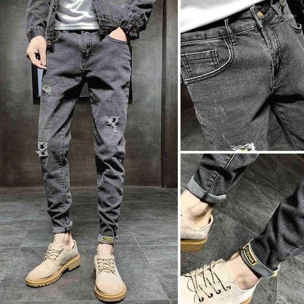 wholesale 2020 fashion men's spirit boy brand denim jeans men's korean all-match slim students feet pants ripped casual trousers1, Blue
wholesale 2020 fashion men's spirit boy brand denim jeans men's korean all-match slim students feet pants ripped casual trousers1, Blue