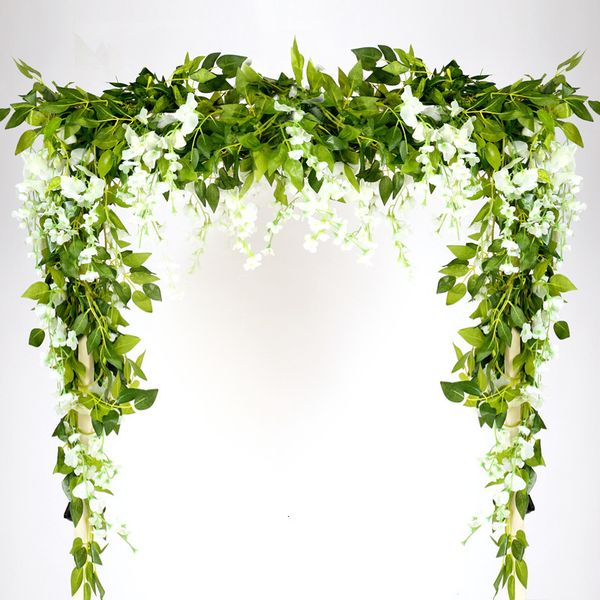 1.8m silk wisteria artificial ivy wedding arch decoration garland home garden decor wall hanging fake flower vine
1.8m silk wisteria artificial ivy wedding arch decoration garland home garden decor wall hanging fake flower vine