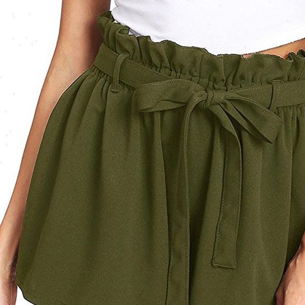 women elegant casual high waist shorts elastic waist summer jersey walking short vintage wide leg szorty damskie, White;black
women elegant casual high waist shorts elastic waist summer jersey walking short vintage wide leg szorty damskie, White;black