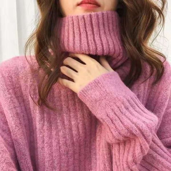female 2021 sweater autumn and winter thick turtleneck new soft tender thread xm4f, White;black
female 2021 sweater autumn and winter thick turtleneck new soft tender thread xm4f, White;black