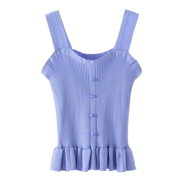 fashion new summer ruffles spliced knitted women vest sleeveless slim stretch short ladies vest sling waistcoat women, Black;white
fashion new summer ruffles spliced knitted women vest sleeveless slim stretch short ladies vest sling waistcoat women, Black;white