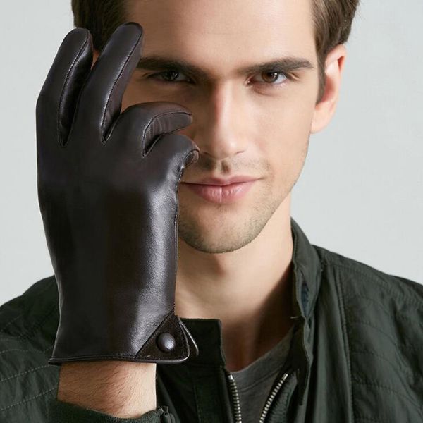 men' fashion genuine leather gloves thin/ thick plush winter warm sheepskin full finger touch screen driving gloves mittens l75 201021, Blue;gray
men' fashion genuine leather gloves thin/ thick plush winter warm sheepskin full finger touch screen driving gloves mittens l75 201021, Blue;gray