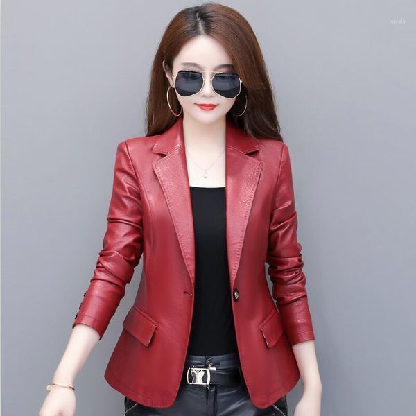 plus size female leather jacket new 2019 spring and autumn leather coat women short slim motorcycle women's clothing red1, Black
plus size female leather jacket new 2019 spring and autumn leather coat women short slim motorcycle women's clothing red1, Black