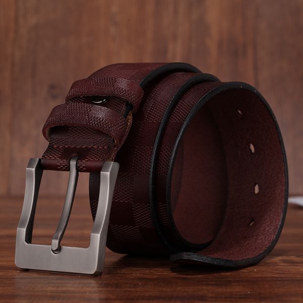 2021 new brand luxury plaid men pin buckle belt fashion mens leather belts 9ejg, Black;brown
2021 new brand luxury plaid men pin buckle belt fashion mens leather belts 9ejg, Black;brown