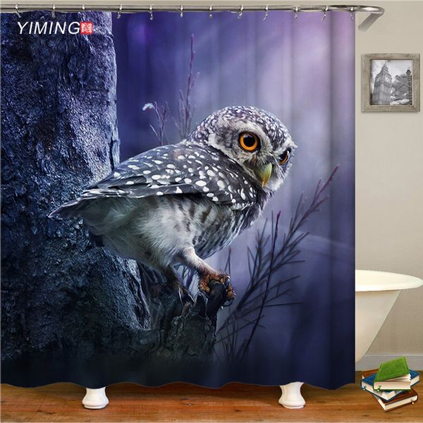 yiming new owl 3d printed bathroom shower curtain waterproof mildew home decoration curtain polyester curtain shading 180*200cm
yiming new owl 3d printed bathroom shower curtain waterproof mildew home decoration curtain polyester curtain shading 180*200cm