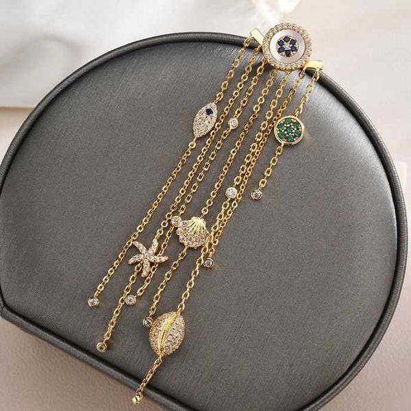 luxury zircon fashion wedding earring ocean series devil shell fish eye tassel temperament women fairy web celebrity earring, Silver
luxury zircon fashion wedding earring ocean series devil shell fish eye tassel temperament women fairy web celebrity earring, Silver