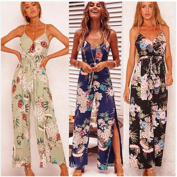 women's floral printed summer leg split long rompers loose v neck sling jumpsuit1, Black;white
women's floral printed summer leg split long rompers loose v neck sling jumpsuit1, Black;white