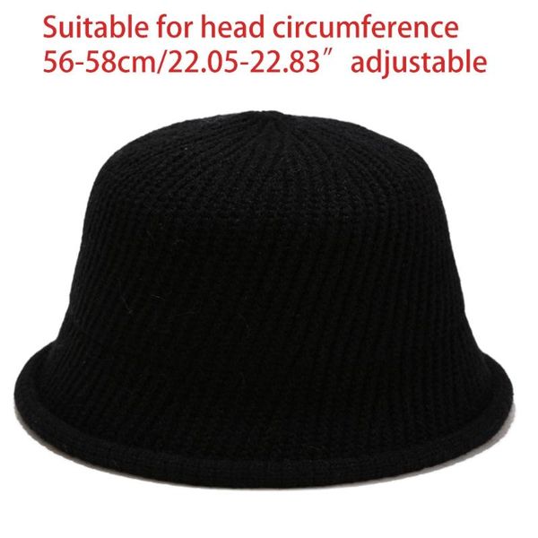 women faux wool crochet knitted bucket hat rolled short brim warm fisherman cap 449f, Blue;gray
women faux wool crochet knitted bucket hat rolled short brim warm fisherman cap 449f, Blue;gray