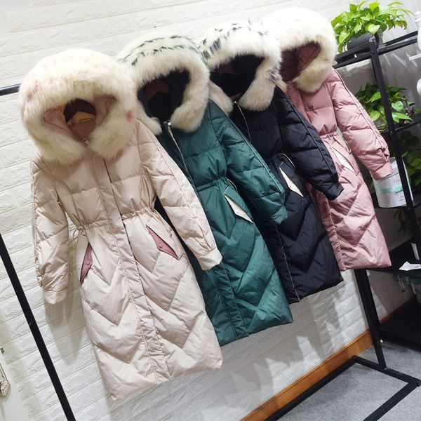 2021 new female winter down korean long royal fur collar jacket chaqueta mujer kj2655 q3jr, Black
2021 new female winter down korean long royal fur collar jacket chaqueta mujer kj2655 q3jr, Black