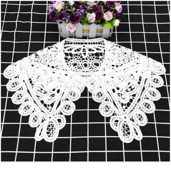 white milk silk big collar flower korean women's hollow lace detachable lapel shirt fake collar women clothes acc qylxds, Blue;red
white milk silk big collar flower korean women's hollow lace detachable lapel shirt fake collar women clothes acc qylxds, Blue;red