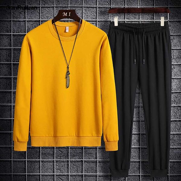2020 new men's sportswear suits spring autumn sets sweatshirt +ankle length pants young male tracksuit clothing b0747, Gray
2020 new men's sportswear suits spring autumn sets sweatshirt +ankle length pants young male tracksuit clothing b0747, Gray