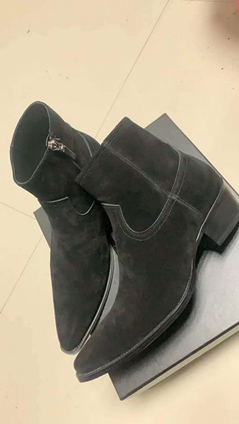 high persional men handmade ankle boots factory outlet fashion new list genuine leather suede boots, Black
high persional men handmade ankle boots factory outlet fashion new list genuine leather suede boots, Black