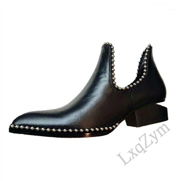 boots spring autumn pumps shoes women pearl rivet decor casual low heels real leather office career ladies ankle boots1, Black
boots spring autumn pumps shoes women pearl rivet decor casual low heels real leather office career ladies ankle boots1, Black