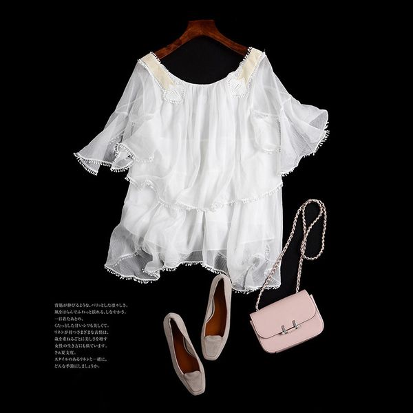 2020 atmosphere of new pure joker loose color cover meat faerie beauty character f37 short sleeve shirt to 37 at35, White
2020 atmosphere of new pure joker loose color cover meat faerie beauty character f37 short sleeve shirt to 37 at35, White