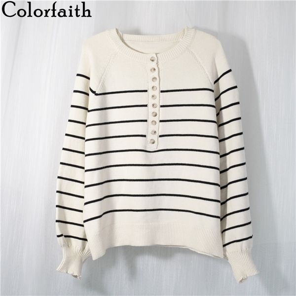 colorfaith new autumn winter women sweater v-neck buttons knitted pullovers striped casual fashionable wild sw6154 201203, White;black
colorfaith new autumn winter women sweater v-neck buttons knitted pullovers striped casual fashionable wild sw6154 201203, White;black