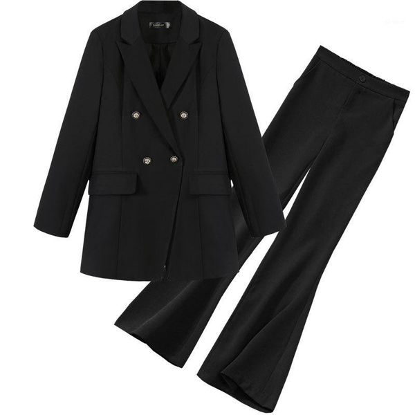 5xl large size women's pants suit two-piece suit 2020 new black professional wear elegant flared trousers fashion jacket1, White;black
5xl large size women's pants suit two-piece suit 2020 new black professional wear elegant flared trousers fashion jacket1, White;black