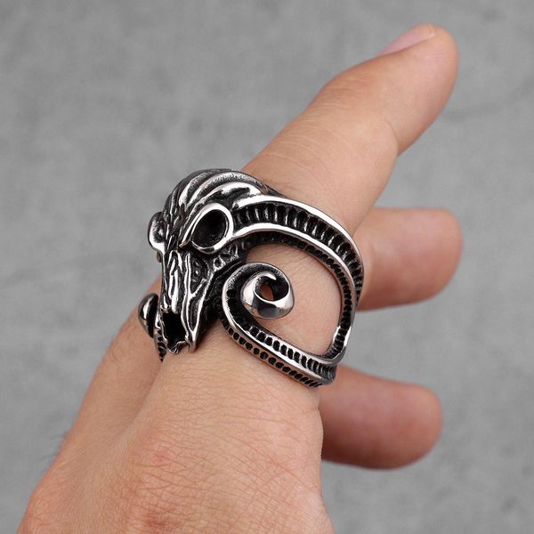 antelope sheep skull men rings punk hip hop personality for boyfriend male stainless steel jewelry creativity gift wholesale wmtwix, Bronze;silver
antelope sheep skull men rings punk hip hop personality for boyfriend male stainless steel jewelry creativity gift wholesale wmtwix, Bronze;silver