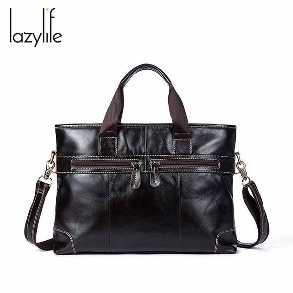 lazylife briefcase men's genuine leather business tote for document office portable lapshoulder bag
lazylife briefcase men's genuine leather business tote for document office portable lapshoulder bag