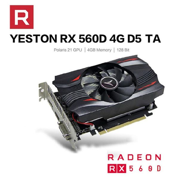 yeston radeon mini rx560d gpu 4gb gddr5 ta 128bit gaming deskcomputer video graphics cards support vga/dvi-d/hdmi pci-e 3.0 
yeston radeon mini rx560d gpu 4gb gddr5 ta 128bit gaming deskcomputer video graphics cards support vga/dvi-d/hdmi pci-e 3.0