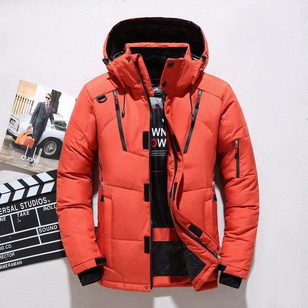 men's new winter cotton-padded jacket keeps warm and thickened ultralight real fur outdoor puffer white duck parka male u, Black
men's new winter cotton-padded jacket keeps warm and thickened ultralight real fur outdoor puffer white duck parka male u, Black