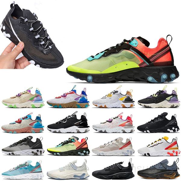2019 react 87 instant men outdoor shoes women knitting lightweight breathable fashion jogging shoes trainers sports designer sneakers er3z, Black
2019 react 87 instant men outdoor shoes women knitting lightweight breathable fashion jogging shoes trainers sports designer sneakers er3z, Black