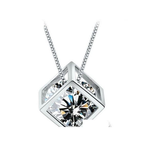 wedding jewelry 925 sterling silver pendant woman magic love square shiny zirconia crystal pendant water necklace shipping qcarv
wedding jewelry 925 sterling silver pendant woman magic love square shiny zirconia crystal pendant water necklace shipping qcarv