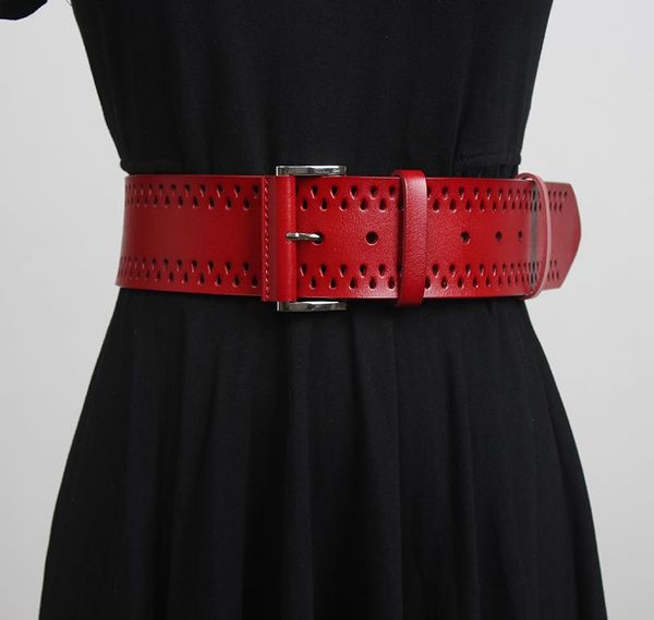 women's runway fashion genuine leather hollow out cummerbunds female dress corsets waistband belts decoration wide belt r3418, Black;brown
women's runway fashion genuine leather hollow out cummerbunds female dress corsets waistband belts decoration wide belt r3418, Black;brown