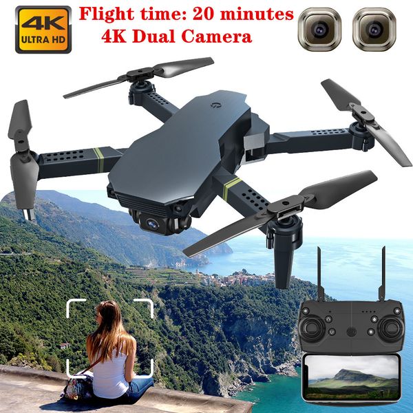 new mini drone with 4k hd wide-angle dual camera drone wifi fpv drone follow me rc quadcopter selfie dron kids toys gifts drones 201015
new mini drone with 4k hd wide-angle dual camera drone wifi fpv drone follow me rc quadcopter selfie dron kids toys gifts drones 201015