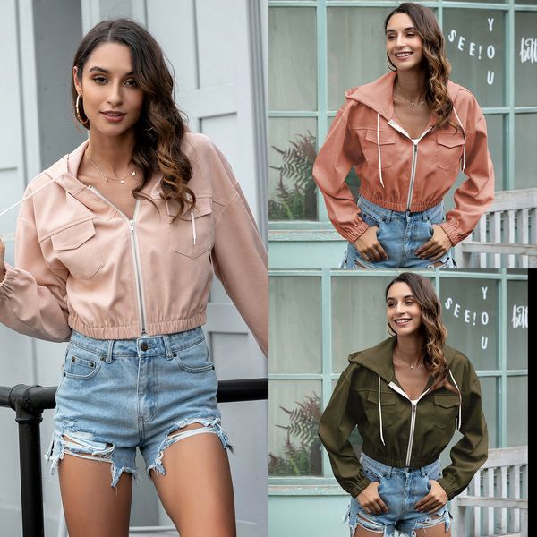 spring autumn fashion women bomber women jacket pocket zipper hooded two side wear outwear loose plus size windbreaker famale, Black;brown
spring autumn fashion women bomber women jacket pocket zipper hooded two side wear outwear loose plus size windbreaker famale, Black;brown