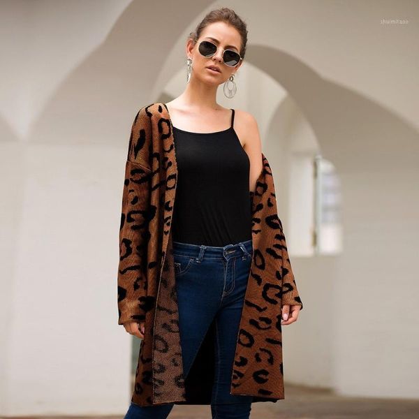 fashion leopard printed knitted long cardigans women new 2019 autumn sweater overcoat for female outwear coats women jumper1, White
fashion leopard printed knitted long cardigans women new 2019 autumn sweater overcoat for female outwear coats women jumper1, White