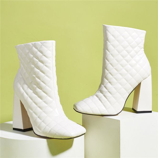 2021 luxury designer women 10.5cm high cowboy boots block leather heels white ankle chunky shoes 61kl, Black
2021 luxury designer women 10.5cm high cowboy boots block leather heels white ankle chunky shoes 61kl, Black