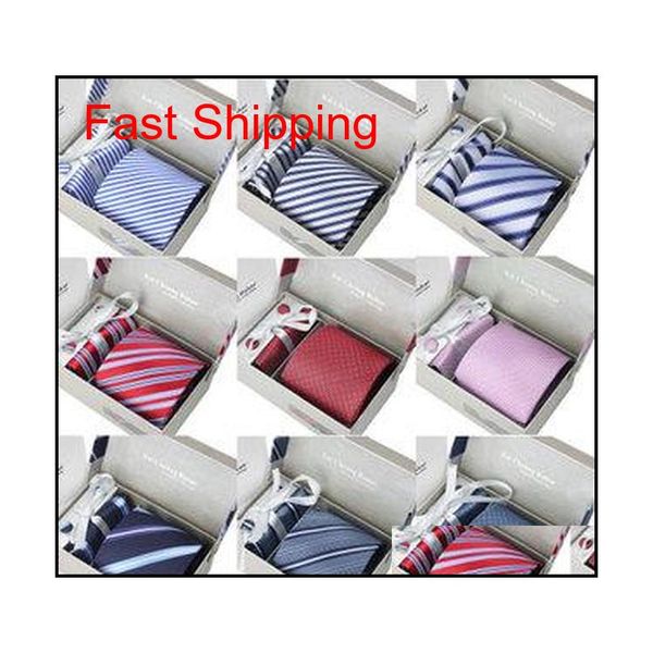 ale wedding men's neck tie set with tie clip & cufflinks & kerchief 1 set per lot 40colors for choice packed by gift box/bag zorqe, Blue;purple
ale wedding men's neck tie set with tie clip & cufflinks & kerchief 1 set per lot 40colors for choice packed by gift box/bag zorqe, Blue;purple