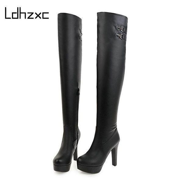 ldhzxc slim stretch high heels boots platform winter boots women long winter shoes women over the knee, Black
ldhzxc slim stretch high heels boots platform winter boots women long winter shoes women over the knee, Black