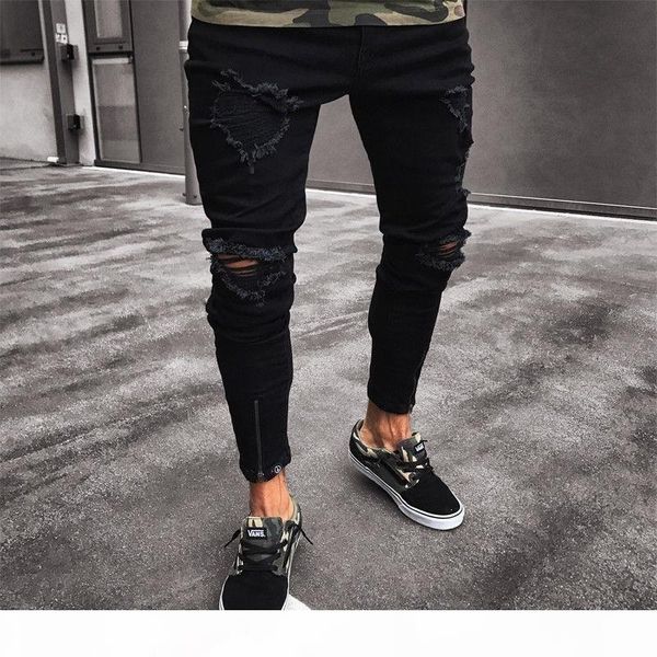 mens skinny jeans casual slim biker jeans denim knee hole hiphop ripped pants washed fashion 8jim, Blue
mens skinny jeans casual slim biker jeans denim knee hole hiphop ripped pants washed fashion 8jim, Blue