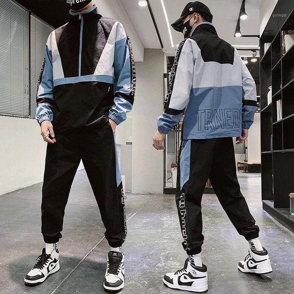 running sets heren kleding autumn 2021 hip hop street-style fashion men's two-piece set printed loose suit male street dance tracksuit1, Black;blue
running sets heren kleding autumn 2021 hip hop street-style fashion men's two-piece set printed loose suit male street dance tracksuit1, Black;blue