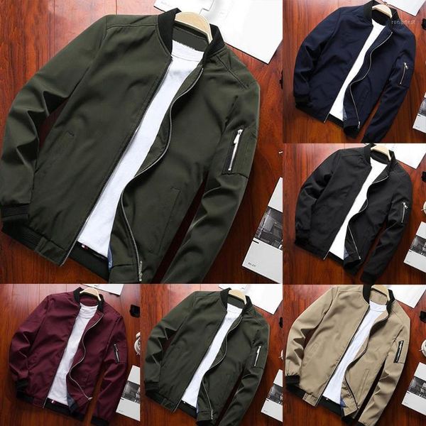 men jacket jacket fashion street workwear casual slim pocket zipper baseball uniform1, Black;brown
men jacket jacket fashion street workwear casual slim pocket zipper baseball uniform1, Black;brown