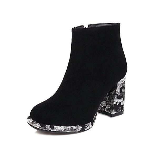 bling chunky high heels women boots winter ankle boots short zip rouned toe shoes ladies fall big size 33-43, Black
bling chunky high heels women boots winter ankle boots short zip rouned toe shoes ladies fall big size 33-43, Black