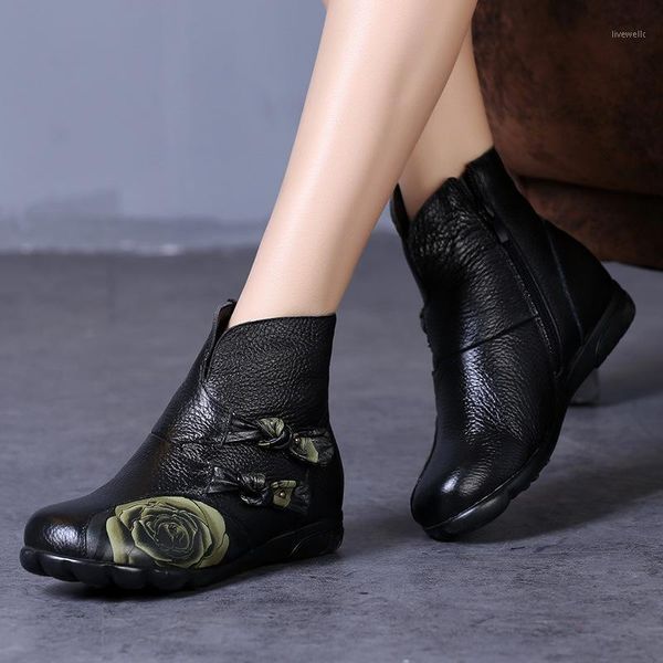 boots handmade shoes for women warm plush genuine leather vintage slip-resistant mom boots1, Black
boots handmade shoes for women warm plush genuine leather vintage slip-resistant mom boots1, Black