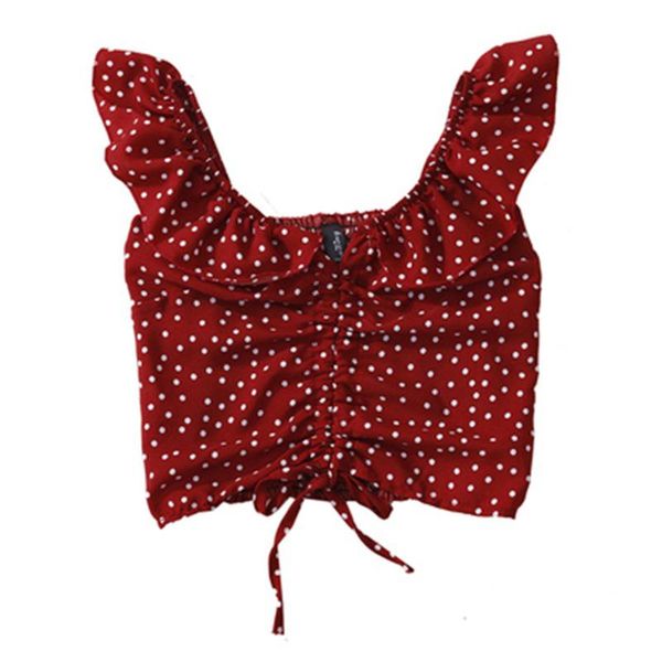 korean fashion woman shirt v-neck sleeveless polka dot shirts 2021 summer elegant elastic waist slim short blouse, White
korean fashion woman shirt v-neck sleeveless polka dot shirts 2021 summer elegant elastic waist slim short blouse, White
