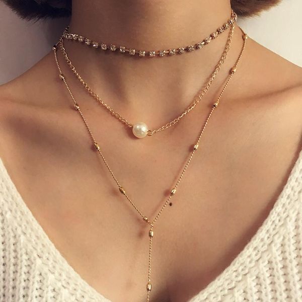 naomy&zp choker necklace for women 2020 mutilayered simulated pearl chocker necklace rhinestone boho collar fashion necklaces, Golden;silver
naomy&zp choker necklace for women 2020 mutilayered simulated pearl chocker necklace rhinestone boho collar fashion necklaces, Golden;silver
