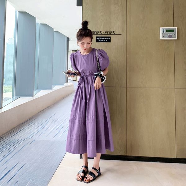 2021 new summer new french retro slimming fashion bubble high waist sleeve round the long purple neck female dress 9a ugc5, Black;gray
2021 new summer new french retro slimming fashion bubble high waist sleeve round the long purple neck female dress 9a ugc5, Black;gray