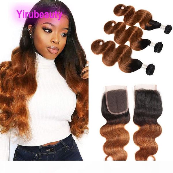 peruvian human hair bundles ombre hair with 4x4 lace closure 4 pieces lot body wave 1b 30 bundles with closure middle three part, Black;brown
peruvian human hair bundles ombre hair with 4x4 lace closure 4 pieces lot body wave 1b 30 bundles with closure middle three part, Black;brown