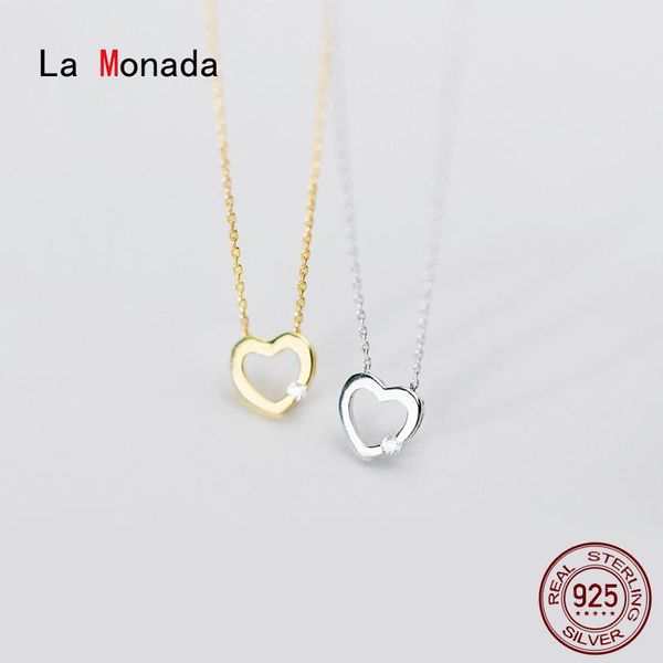 chains la monada women's necklace 925 silver woman on the neck hollow heart pendant fine jewelry for women girls
chains la monada women's necklace 925 silver woman on the neck hollow heart pendant fine jewelry for women girls