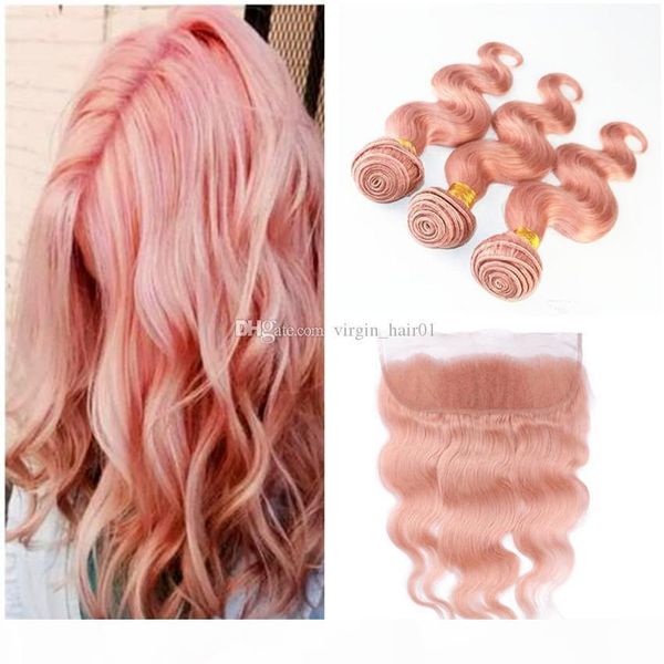 rose gold russian virgin hair weaves with frontal closure 3 bundles with 13x4 lace frontal body wave human hair with part frontal, Black;brown
rose gold russian virgin hair weaves with frontal closure 3 bundles with 13x4 lace frontal body wave human hair with part frontal, Black;brown
