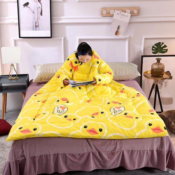 1 pcs lazy quilt with sleeves warm thicken blanket multifunction for home winter nap
1 pcs lazy quilt with sleeves warm thicken blanket multifunction for home winter nap