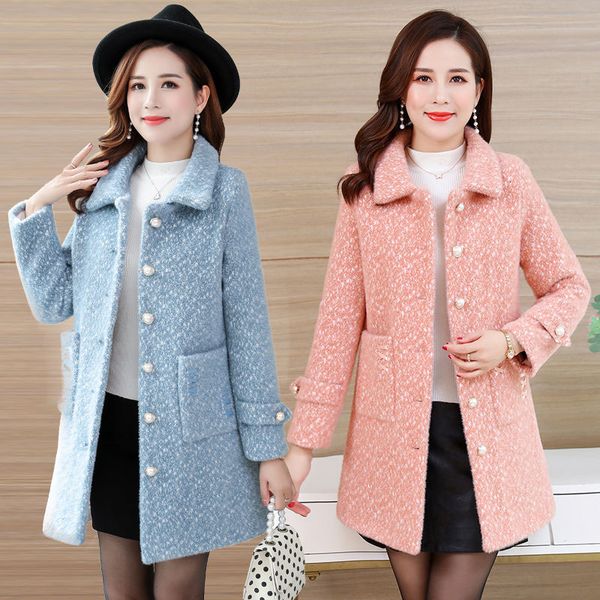woman winter imitation vison cashmere mother-middle-aged outerwear female casual plus size loose woolen jacket r887 a8dp, Black
woman winter imitation vison cashmere mother-middle-aged outerwear female casual plus size loose woolen jacket r887 a8dp, Black